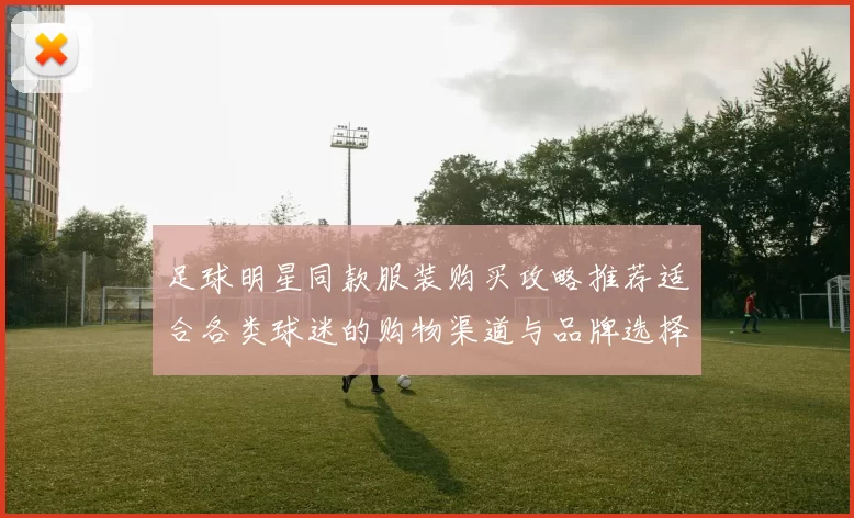 足球明星同款服装购买攻略推荐适合各类球迷的购物渠道与品牌选择